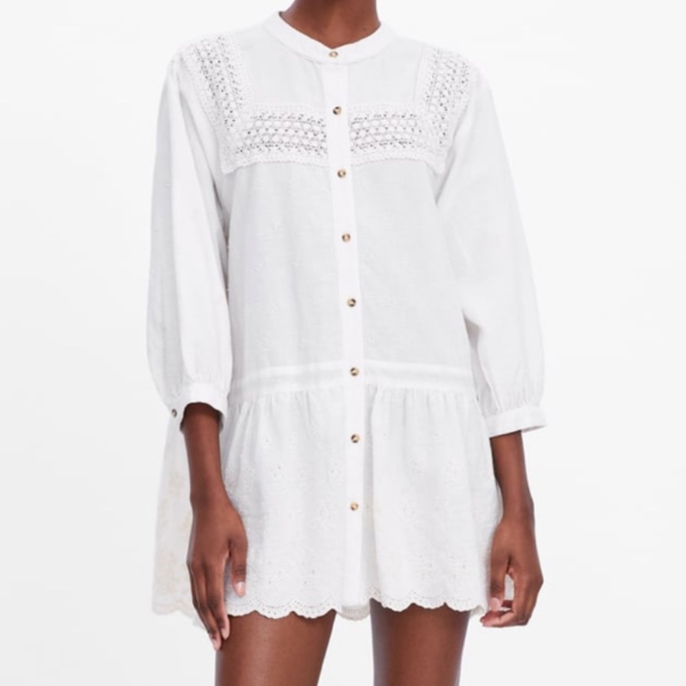 Zara Embroidered Dress
